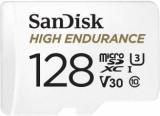 Sandisk High Endurance Card microSDXC card with Adapter For dash cams and home security cameras 128 GB MicroSDXC Class 10 100 MB/s Memory Card (With Adapter)