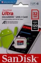 Sandisk MicroSDHC 32 GB MicroSD Card Class 10 120 MB/s Memory Card