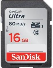 Sandisk SDHC UHS I 16 GB Ultra SDHC Class 10 80 MB/s Memory Card