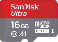 Sandisk Ultra 16 GB MicroSDHC Class 10 98 MB/s Memory Card (With Adapter)