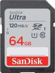 Sandisk Ultra 64 SDXC Class 10 120 Mbps Memory Card