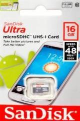 Sandisk ultra uhs 1 16 GB MicroSD Card Class 10 48 MB/s Memory Card