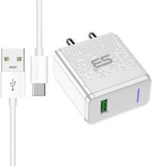 Sb 18 W Quick Charge 3.1 A Wall Charger for Mobile with Detachable Cable (Fast charging for supported device, Cable Included)