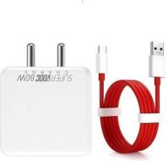 Sb 80 W SuperVOOC 6 A Wall Charger for Mobile with Detachable Cable (Cable Included)