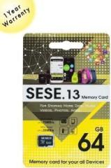 Se 13 SE.13 PREMIUM 64 GB MicroSD Card Class 10 70 MB/s Memory Card