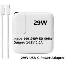 Sellzone OEM Power Adapter Apple A1540 Charger For MacBook 12 14.5V 2A 29W USB C 29 W Adapter (With USB C Cable, Power Cord Included)