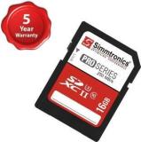 Simmtronics Camera Micro SD Card 16 GB MicroSDXC Class 10 130 MB/s Memory Card