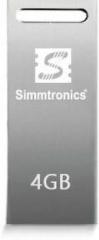 Simmtronics USB Flash Drive with Metal Body, 5 Years Warranty 4 GB Pen Drive