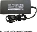 Solutions 365 MSI CHICONY 20V 12A USB PIN CHARGER FOR MSI STEALTH GS77, STEALTH G577 SERIES 240 W Adapter (Power Cord Included)