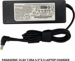 Solutions 365 PANASONIC 15.6V 7.05A 5.5*2.5 CHARGER FOR PANASONIC TOUGHBOOK CF 31 CF 52 CF 53 110 W Adapter (Power Cord Included)