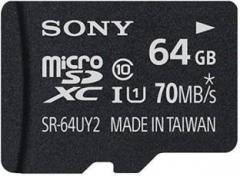 Sony 64 GB MicroSDXC Class 10 70 MB/s Memory Card (With Adapter)