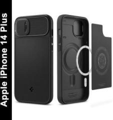 Spigen Optik Armor Magfit Back Cover for Apple iPhone 14 Plus (Shock Proof, Pack of: 1)