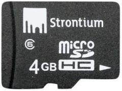 Strontium 4 GB MicroSD Card Class 6 24 MB/s Memory Card