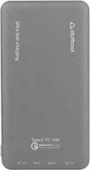 Stuffcool PB1080PD GRY 10000 mAh Power Bank (Type C 18W Power delivery 10000 mAh Li Polymer Power bank with QC3.0, Lithium Polymer)