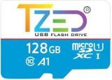 T Zed U1 C C TV SUPPORT 128 GB MicroSD Card Class 10 180 MB/s Memory Card