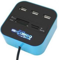 Techgear 3 Port 2.0 HUB Card Reader