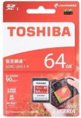 Toshiba EXCERIA 64 GB SDHC Class 10 90 MB/s Memory Card