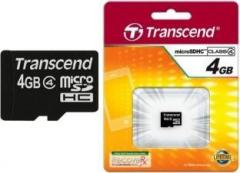 Transcend SDHC 4 GB MicroSD Card Class 4 MB/s Memory Card