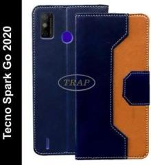 Trap Flip Cover for Tecno Spark Go 2020 (Cases with Holder, Pack of: 1)