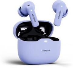 Triggr Apex S2 with Dual Pairing, 60H Battery, Quad Mic ENC, Rapid Pair, Rubber Finish Bluetooth (Onyx Lilac, True Wireless)