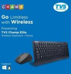 Tvs Electronics Champ Elite Wireless Combo Wireless Desktop Keyboard