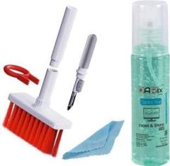 Unix Online Cleaning Kit for Computers, Laptops, Mobiles (With Cleaning Liquid, Cloth And Brush)