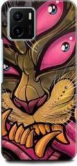 Wallcraft Back Cover for Vivo Y01 SCARY MONSTER, DAVID TEVENAL, CARTONE, ABSTRACT (Dual Protection, Pack of: 1)