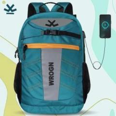 Wrogn Valex DTAW 6A ASPHER WITH USB PORT AND RAIN COVER 42 L Laptop Backpack