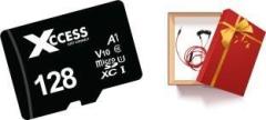 Xccess 128GB Black MMC with Z60 Earphone. Best for Smartphones, Tablets & More. COMBO 128 GB MicroSDXC UHS Class 1 120 MB/s Memory Card