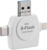 Xris 4 IN 1 Lightning / USB Type C / USB 3.0 / Micro USB / Micro SD & SDHC Card Supported Card Reader