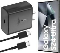 Xykos 45 W PD 5 A Wall Charger for Mobile with Detachable Cable (for Samsung Galaxy S24 ULTRA 5G, Cable Included)