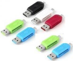 Ytm USB 2.0 plus micro usb OTG, SD card, Micro SD T Flash adapter for Mobile Card Reader Card Reader