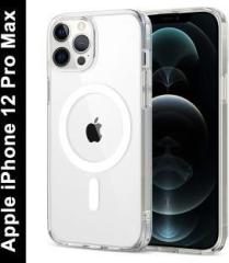 Zapcase Back Cover for Apple iPhone 12 Pro Max (Transparent, Magsafe, Pack of: 1)