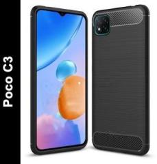 Zapcase Back Cover for Poco C3 (Grip Case, Silicon, Pack of: 1)