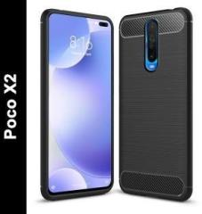 Zapcase Back Cover for Poco X2 (Grip Case, Silicon, Pack of: 1)