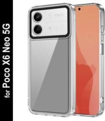 Zapcase Back Cover for Poco X6 Neo 5G (Transparent, Grip Case, Pack of: 1)