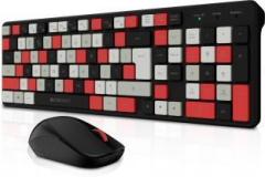 Zebronics Zeb COMPANION 111 wireless Keyboard Mouse combo with 2.4GHz Nano receiver. Wireless Multi device Keyboard