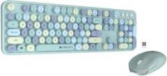 Zebronics Zeb Companion 300 Wireless Keyboard with Retro Keys and Mouse set Wireless Desktop Keyboard