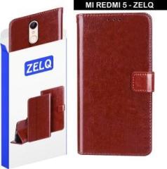 Zelq Flip Cover for Mi Redmi 5 (Magnetic Case, Pack of: 1)