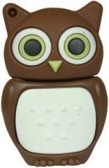 Zeztee Brown Owl Cartoon Character Shape 8 GB Pen Drive