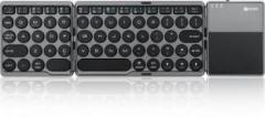 Zoook TravelPad, Wireless with Trackpad Foldable x 3 / Rechargeable, with Dock Bluetooth Multi device Keyboard