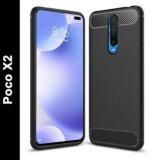 Zapcase Back Cover For Poco X2 (Grip Case, Silicon, Pack Of: 1)