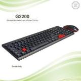 Zebion G2200 Wireless Keyboard Mouse Combo Wireless Multi Device Keyboard