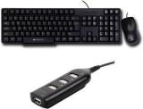 Zebronics Judwaa 750 Keyboard And Mouse + 90 HB USB HUB Wired USB Desktop Keyboard