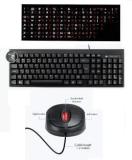 Zebronics K35 Usb Wired Uv Cotted Soft Keys Keyboard & Rise Mouse With Hindi Font Sticker Wired USB Multi Device Keyboard