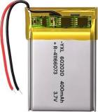 Ziome Li Poly 3.7V 400mAh 602020 R 41166073 Rechargeable Battery