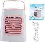 Air Cooler, Cooling Fan, LED Light 3 Gear Speeds Desktop For Office Home (Cherry Blossom Powder, Insect)