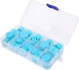 Air Parts, Conditioning System Seal Kit Practical 30Pcs Rubber Sealing Design Blue For System Refrigerant Port AC