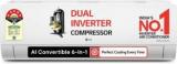 Lg 1 Ton 5 Star US Q14ENZE 2025 Model AI Dual Inverter AI 6 1 4 Way Air Swing Inverter Split AC (White)