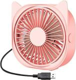 Mini Desk Fan Quiet 3 Speed Fan Personal Desk 360 Degree Rotation Fan For Student Bed USB Powered Travel Camping Office Home Desk Fan Portable